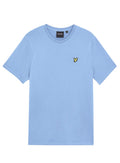 LYLE SCOTT Plain Cotton Crew Neck T-Shirt Opal Blue - MAISONDEFASHION.COM