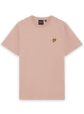 LYLE & SCOTT Plain Cotton Crew Neck T-Shirt Pink Grapefruit - MAISONDEFASHION.COM