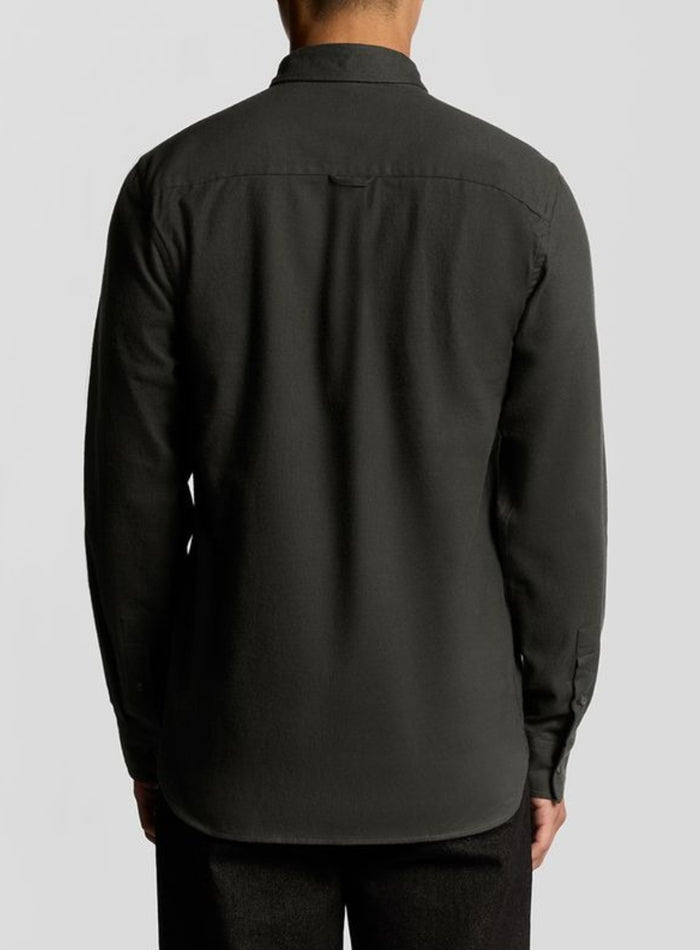 LYLE & SCOTT Plain Flannel Shirt Shadow - MAISONDEFASHION.COM