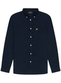 LYLE & SCOTT Plain Oxford Shirt Dark Navy - MAISONDEFASHION.COM