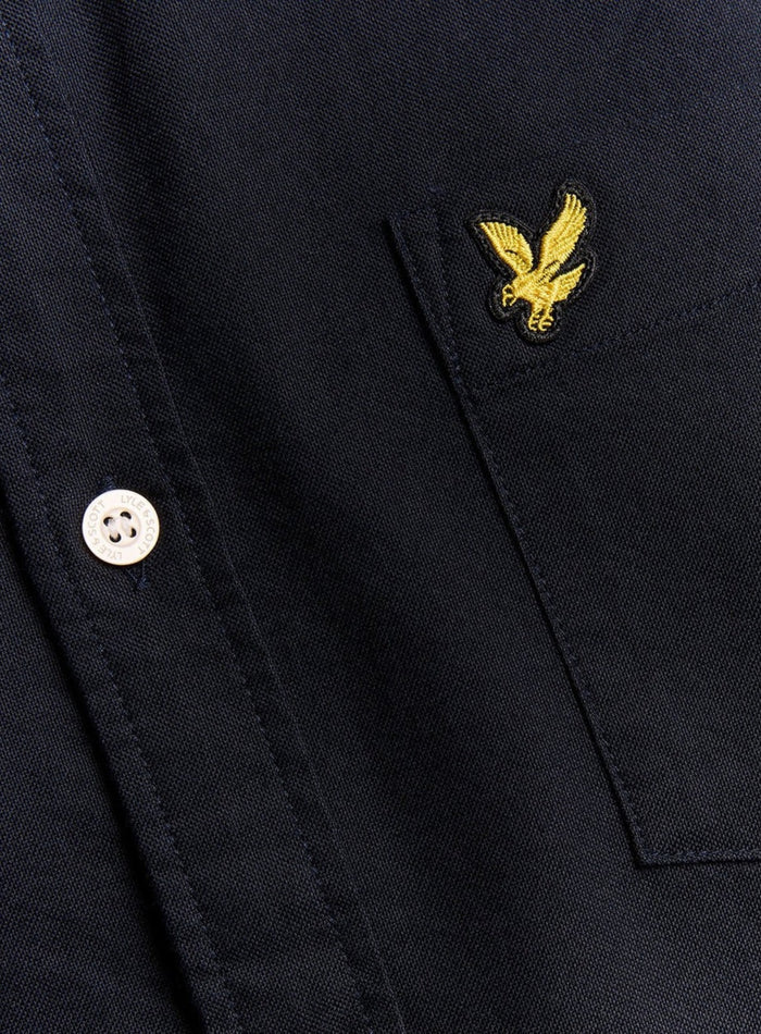 LYLE & SCOTT Plain Oxford Shirt Dark Navy - MAISONDEFASHION.COM