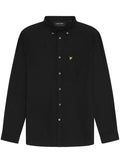 LYLE & SCOTT Plain Oxford Shirt Jet Black - MAISONDEFASHION.COM
