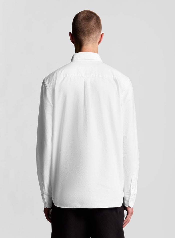 LYLE & SCOTT Plain Oxford Shirt White - MAISONDEFASHION.COM