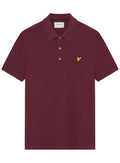 LYLE & SCOTT Plain Polo Shirt Burgundy - MAISONDEFASHION.COM