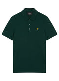 LYLE & SCOTT Plain Polo Shirt Dark Green - MAISONDEFASHION.COM