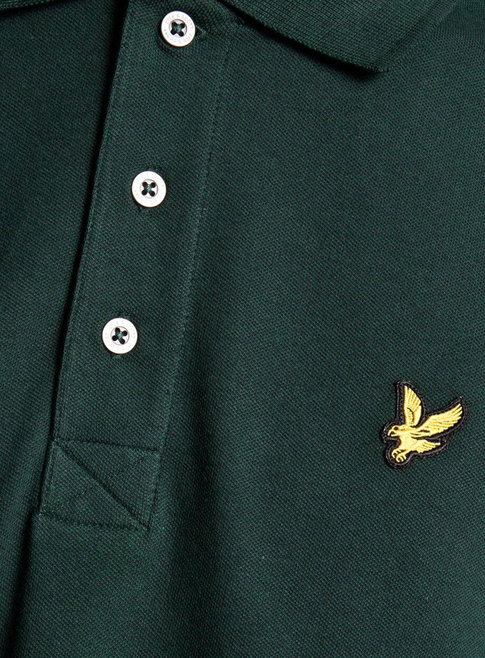 LYLE & SCOTT Plain Polo Shirt Dark Green - MAISONDEFASHION.COM