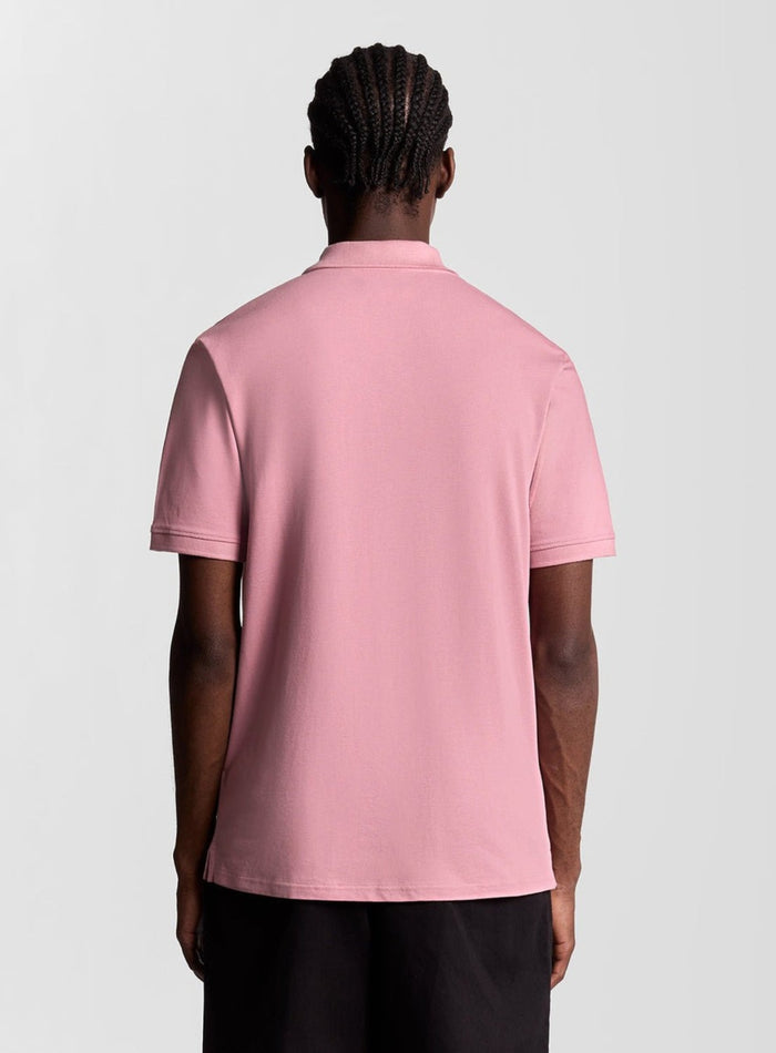 LYLE & SCOTT Plain Polo Shirt Garden Rose - MAISONDEFASHION.COM