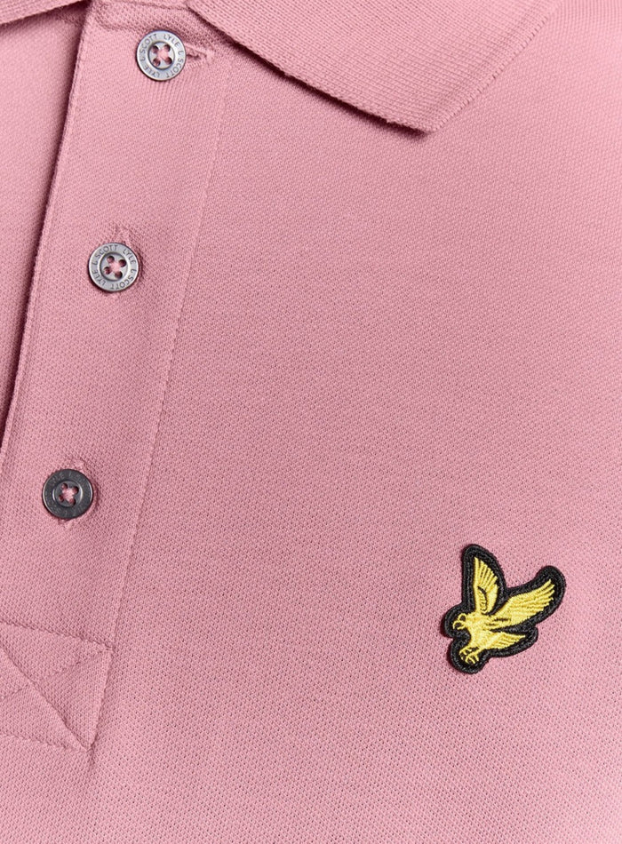 LYLE & SCOTT Plain Polo Shirt Garden Rose - MAISONDEFASHION.COM