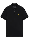 LYLE & SCOTT Plain Polo Shirt Jet Black - MAISONDEFASHION.COM