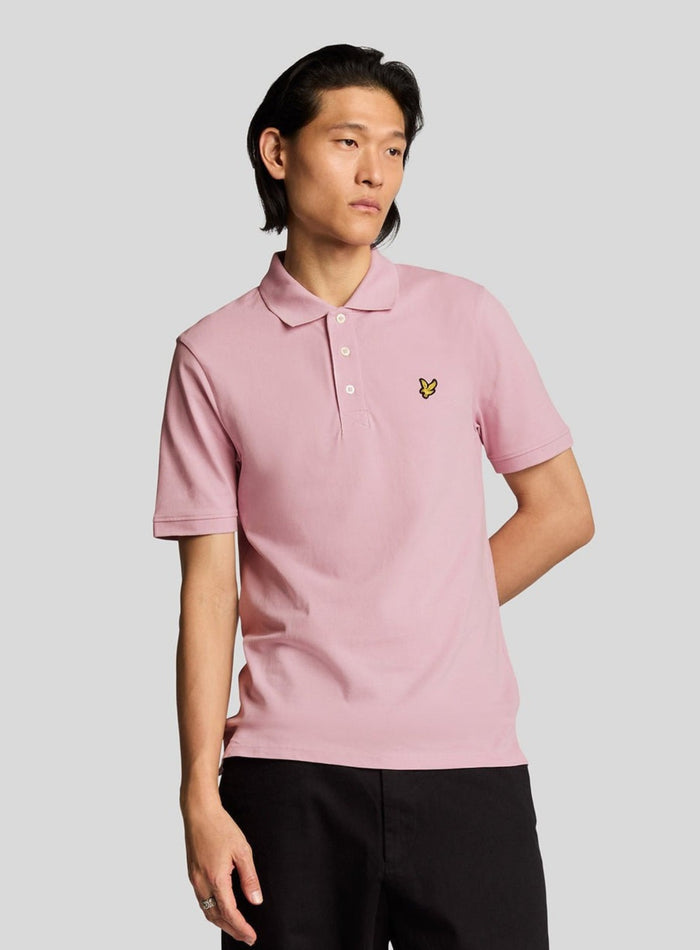 LYLE & SCOTT Plain Polo Shirt Pink Light - MAISONDEFASHION.COM