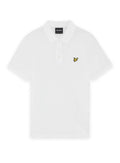 LYLE & SCOTT Popcorn Jacquard Polo Shirt White - MAISONDEFASHION.COM