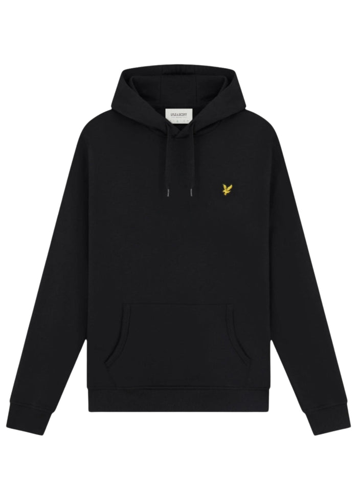 LYLE & SCOTT Pullover Hoodie Jet Black - MAISONDEFASHION.COM