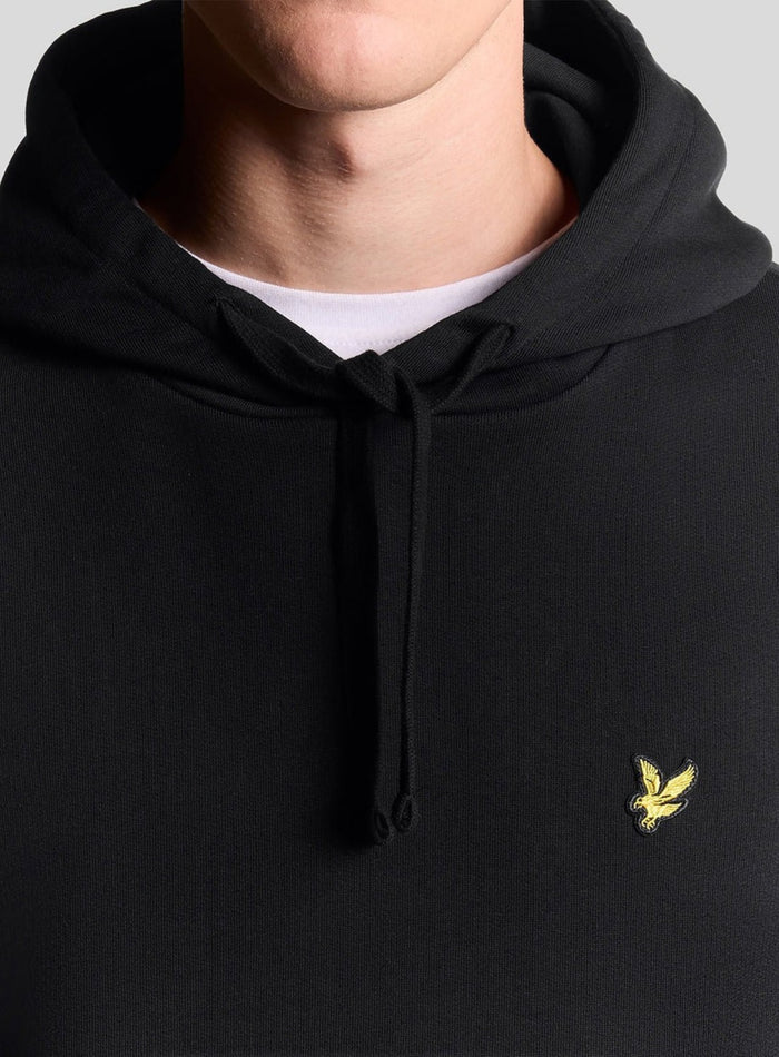 LYLE & SCOTT Pullover Hoodie Jet Black - MAISONDEFASHION.COM