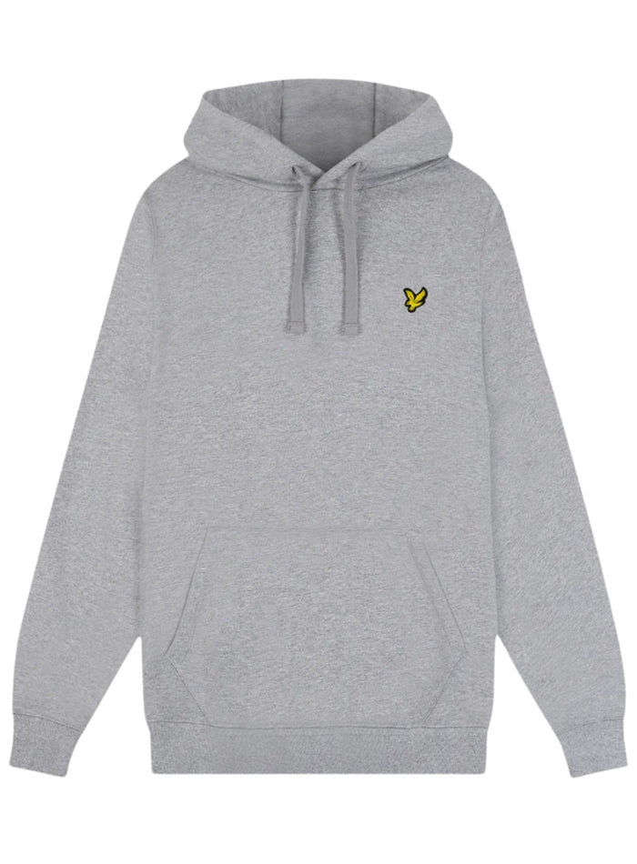 LYLE & SCOTT Pullover Hoodie Mid Grey Marl - MAISONDEFASHION.COM