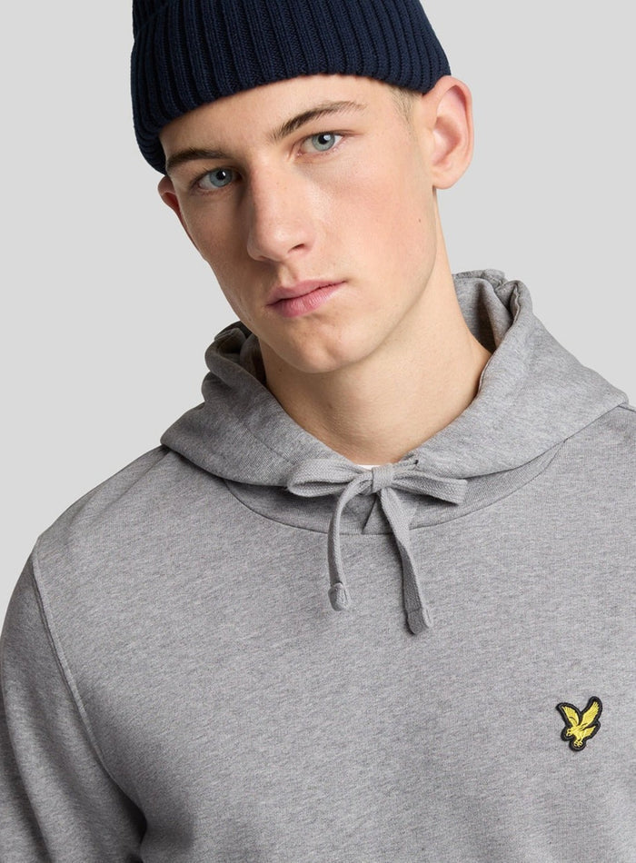 LYLE & SCOTT Pullover Hoodie Mid Grey Marl - MAISONDEFASHION.COM