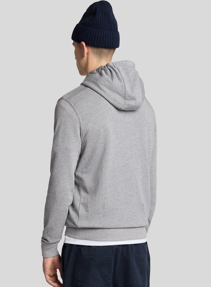 LYLE & SCOTT Pullover Hoodie Mid Grey Marl - MAISONDEFASHION.COM