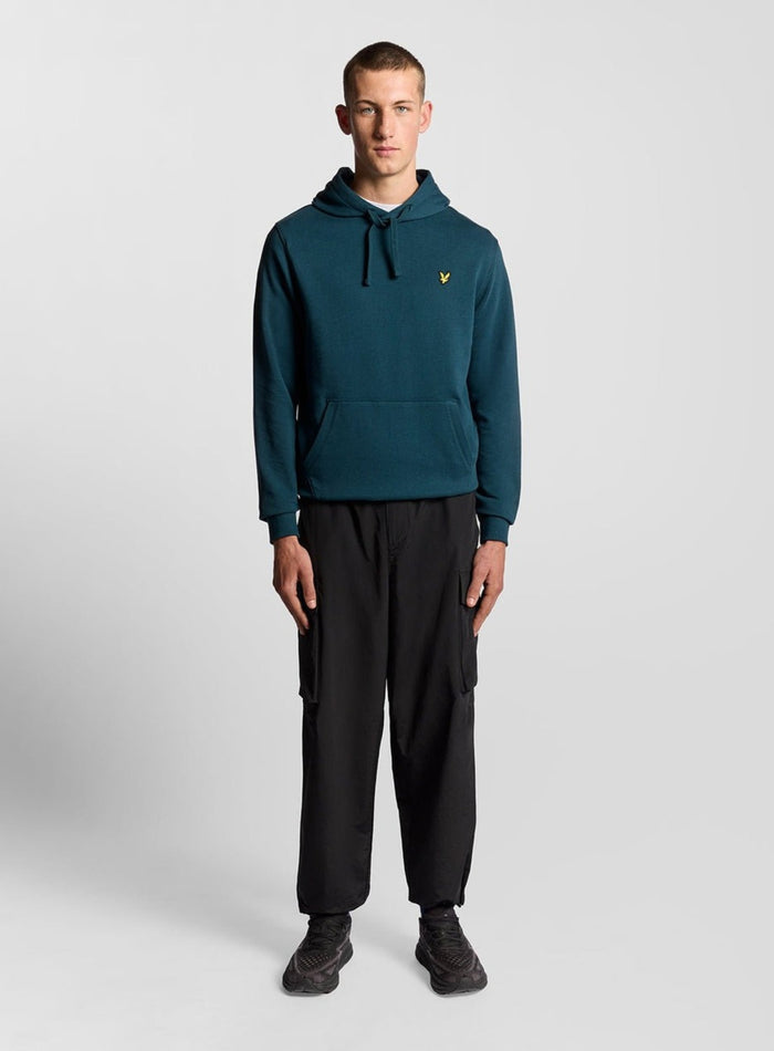 LYLE & SCOTT Pullover Hoodie Rich Teal - MAISONDEFASHION.COM