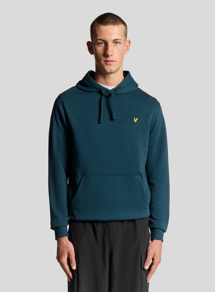 LYLE & SCOTT Pullover Hoodie Rich Teal - MAISONDEFASHION.COM
