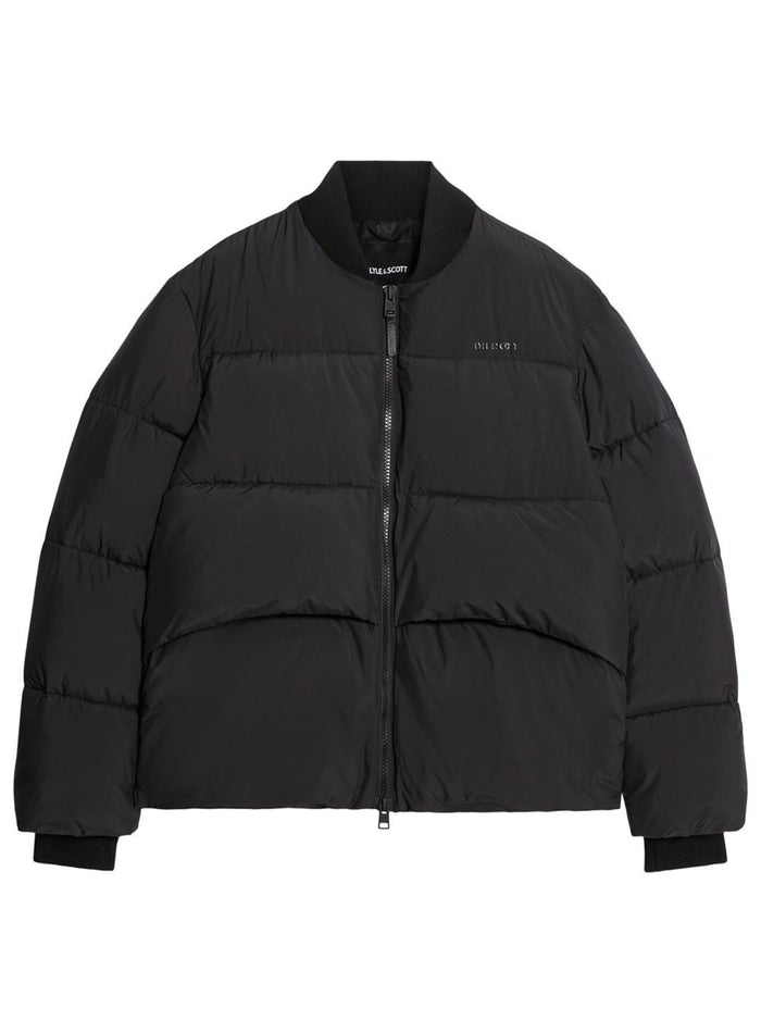 LYLE & SCOTT Quilted Down Jacket Jet Black - MAISONDEFASHION.COM
