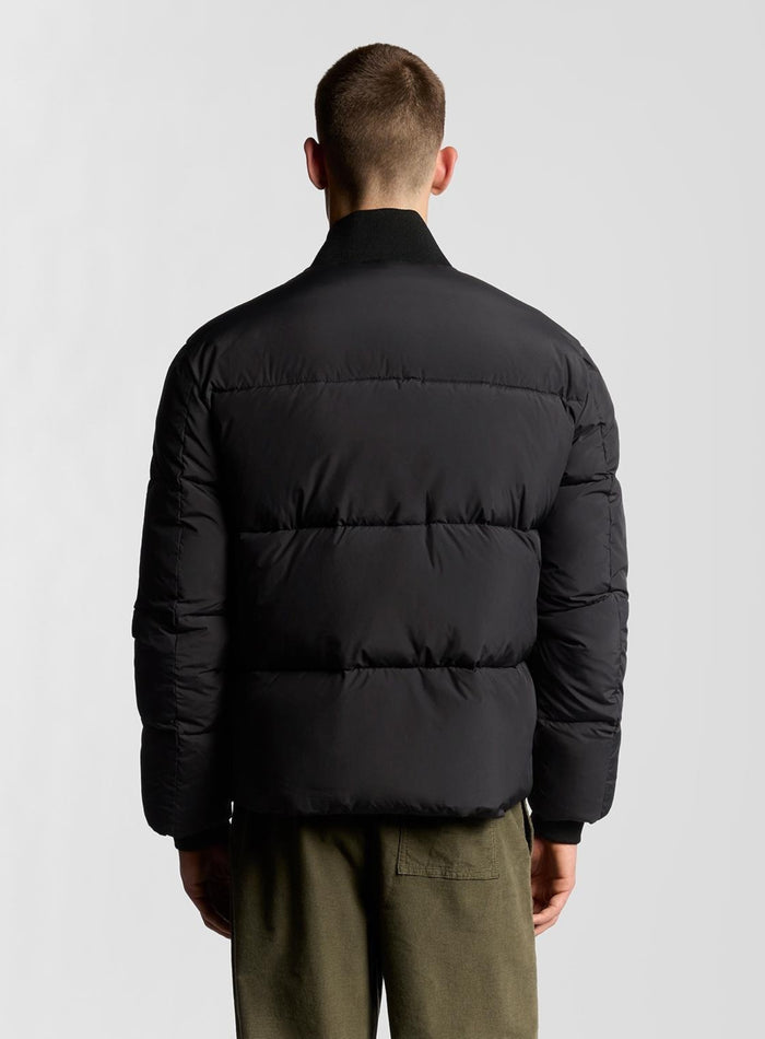 LYLE & SCOTT Quilted Down Jacket Jet Black - MAISONDEFASHION.COM