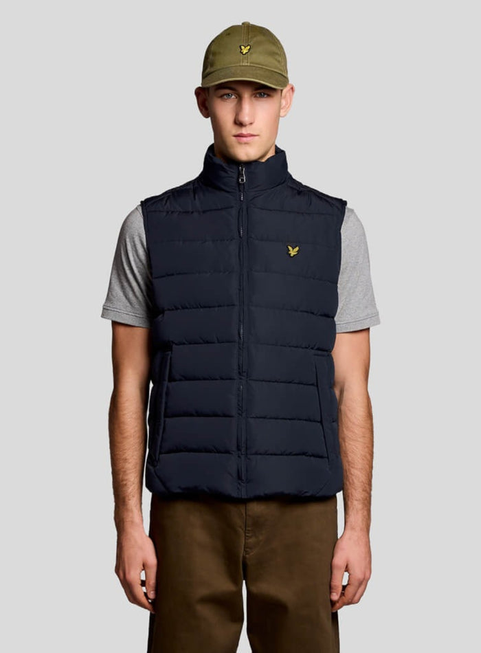 LYLE & SCOTT Quilted Gilet Dark Navy - MAISONDEFASHION.COM