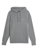 LYLE & SCOTT Script Knitted Hoodie Mid Grey Marl - MAISONDEFASHION.COM