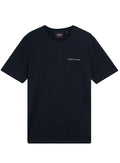 LYLE & SCOTT Script Logo Cotton Crew Neck T-Shirt Dark Navy - MAISONDEFASHION.COM