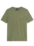 LYLE & SCOTT Script Logo Cotton Crew Neck T-Shirt Fatigue Olive - MAISONDEFASHION.COM