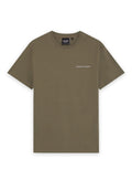 LYLE & SCOTT Script Logo Cotton Crew Neck T-Shirt Khaki Ash - MAISONDEFASHION.COM