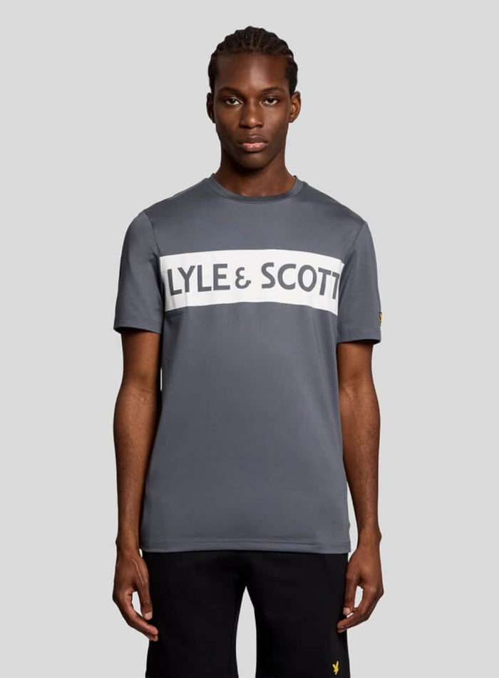 LYLE & SCOTT Sports Chest Branded T-Shirt Turbulence - MAISONDEFASHION.COM
