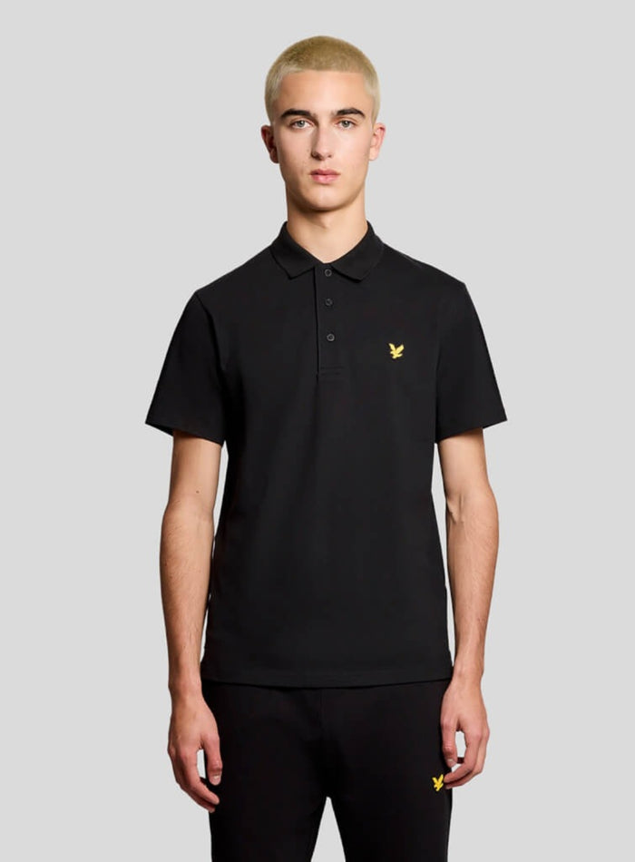 LYLE & SCOTT Sports Core Polo Jet Black - MAISONDEFASHION.COM