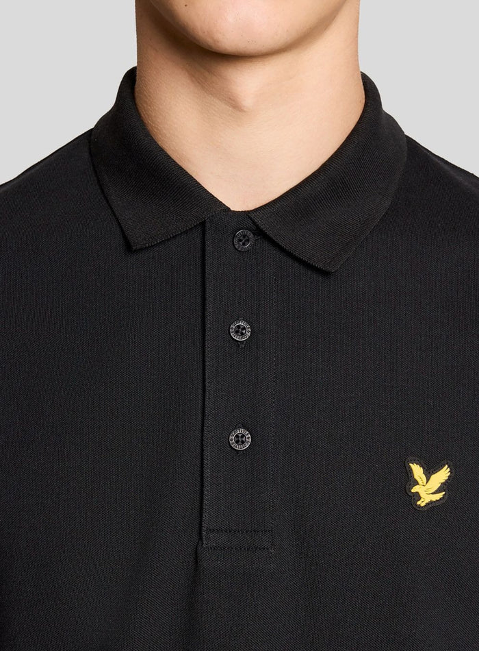 LYLE & SCOTT Sports Core Polo Jet Black - MAISONDEFASHION.COM