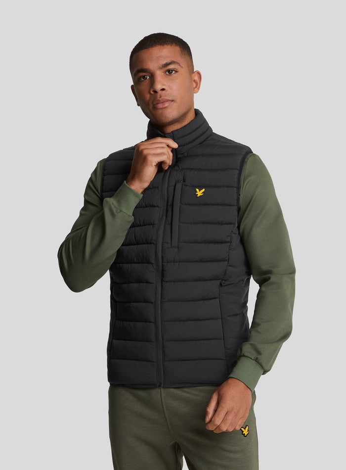 LYLE & SCOTT Sports Lightweight Puffer Jacket Jet Black - MAISONDEFASHION.COM