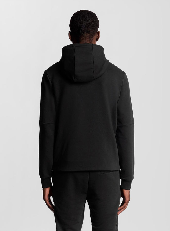LYLE & SCOTT Sports Tape Hoodie Jet Black - MAISONDEFASHION.COM