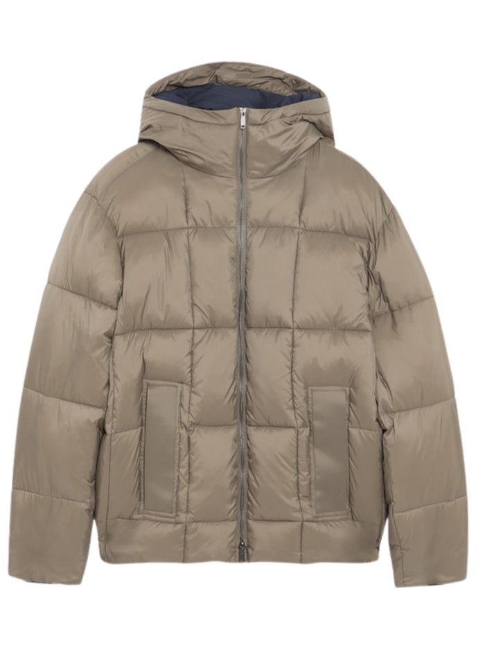 LYLE & SCOTT Square Cocoon Puffer Jacket Falcon - MAISONDEFASHION.COM