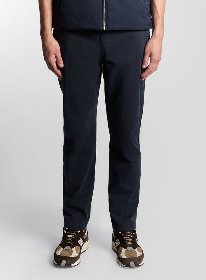 LYLE & SCOTT Straight Leg Chino Dark Navy - MAISONDEFASHION.COM