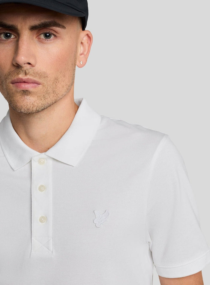 LYLE & SCOTT Stretch Polo Shirt White - MAISONDEFASHION.COM