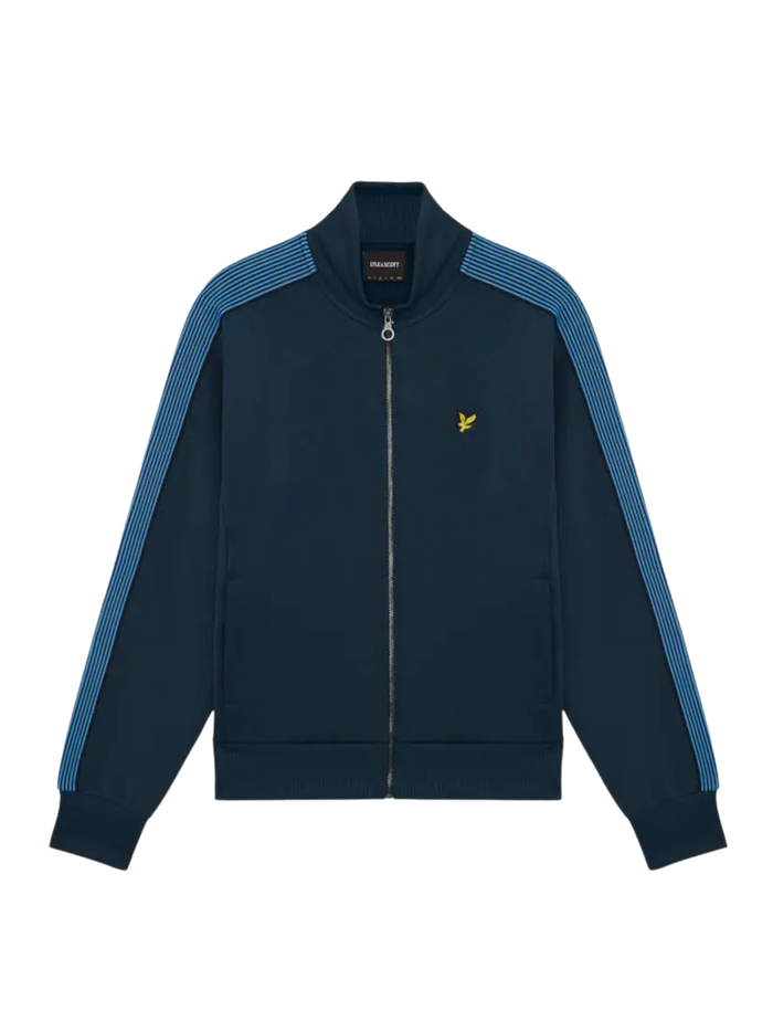 LYLE & SCOTT Striped Taped Track Jacket Dark Navy