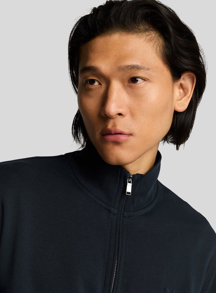 LYLE & SCOTT Superfine Cotton 1/4 Zip Sweatshirt Dark Navy - MAISONDEFASHION.COM