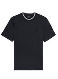 LYLE & SCOTT Superfine Cotton Tipped T-Shirt Dark Navy - MAISONDEFASHION.COM