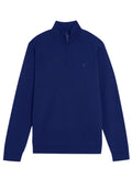 LYLE & SCOTT Superfine Quarter Zip Sweatshirt Blueprint - MAISONDEFASHION.COM