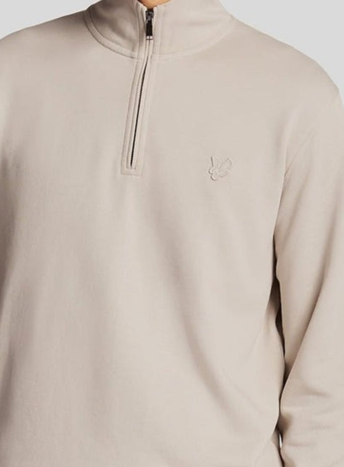 LYLE & SCOTT Superfine Quarter Zip Sweatshirt Cove - MAISONDEFASHION.COM