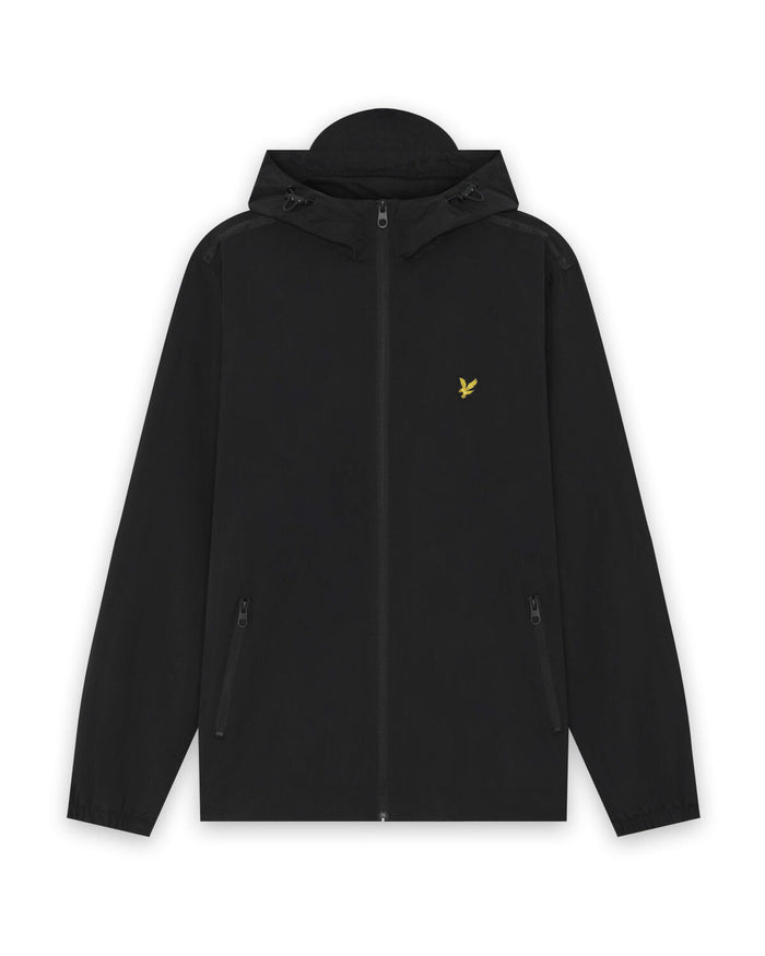 LYLE & SCOTT Taped Zip Through Hooded Jacket Jet Black