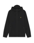LYLE & SCOTT Taped Zip Through Hooded Jacket Jet Black