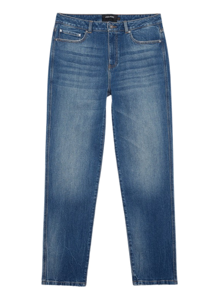 LYLE & SCOTT Tapered Denim Stone Wash Blue - MAISONDEFASHION.COM