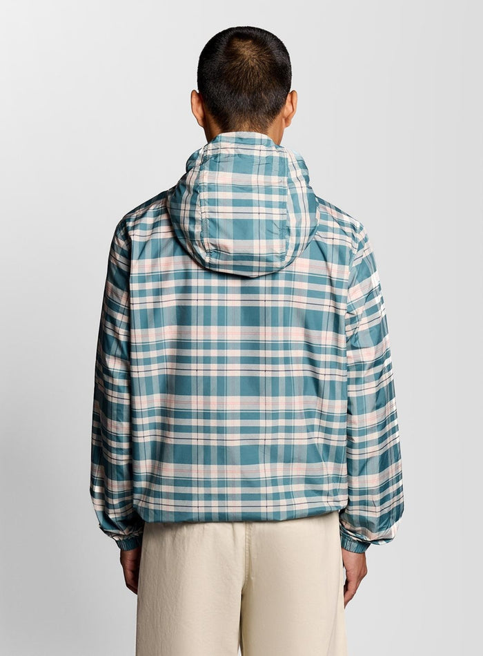 LYLE & SCOTT Tartan Hooded Zip Through Jacket Everglade - MAISONDEFASHION.COM