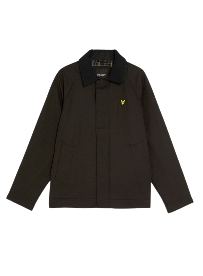 LYLE & SCOTT Tartan Lined Hunting Jacket Jet Black - MAISONDEFASHION.COM