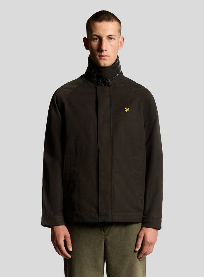 LYLE & SCOTT Tartan Lined Hunting Jacket Jet Black - MAISONDEFASHION.COM