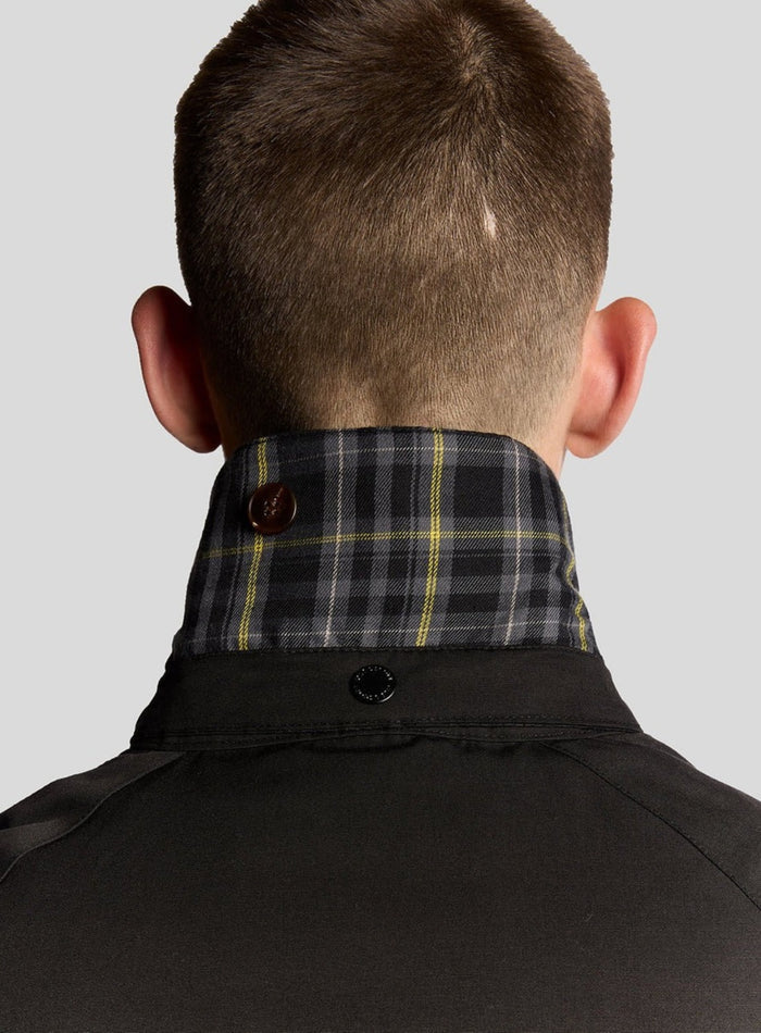 LYLE & SCOTT Tartan Lined Hunting Jacket Jet Black - MAISONDEFASHION.COM
