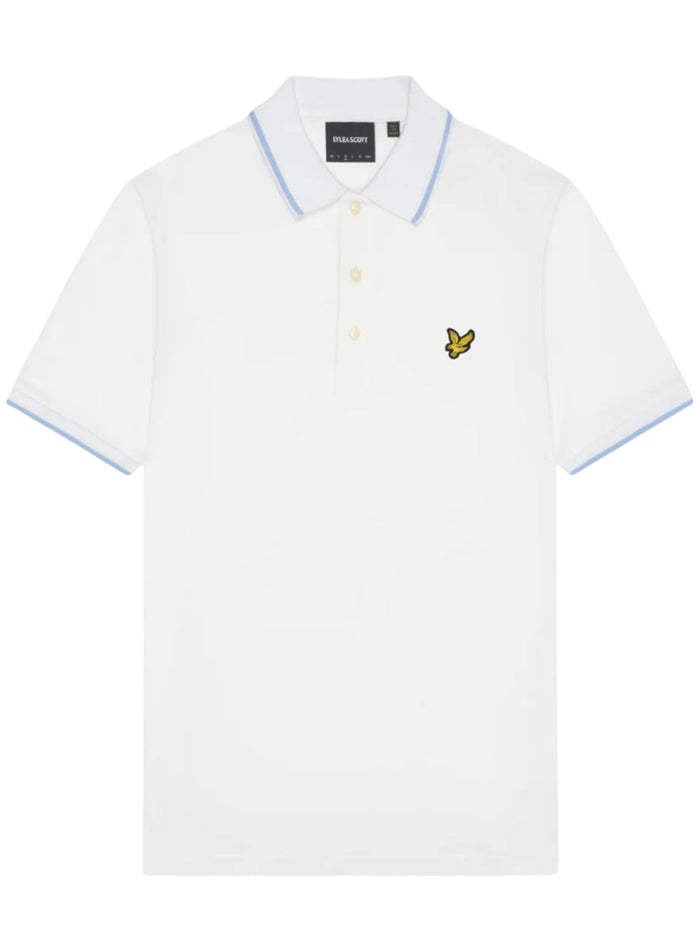 LYLE & SCOTT Tipped Polo Shirt White Light - MAISONDEFASHION.COM